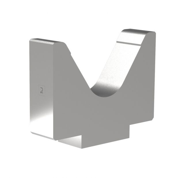 1-V die R1 European type with height=195mm, α=70°, Radius=15mm, Material=42Cr, Max. load=1800kN/m.